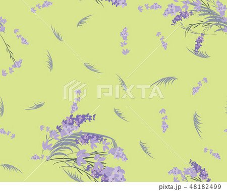 Floral lavender retro vintage background 48182499
