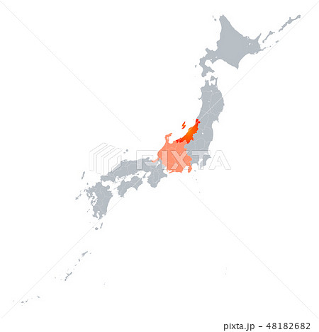 中部地方10県の地図イラストを無料ダウンロード