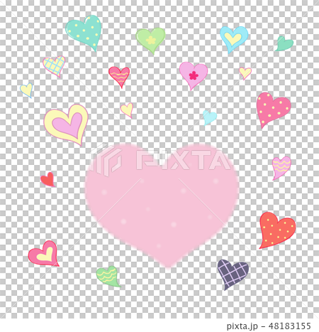 各種花紋的愛心圖案 48183155