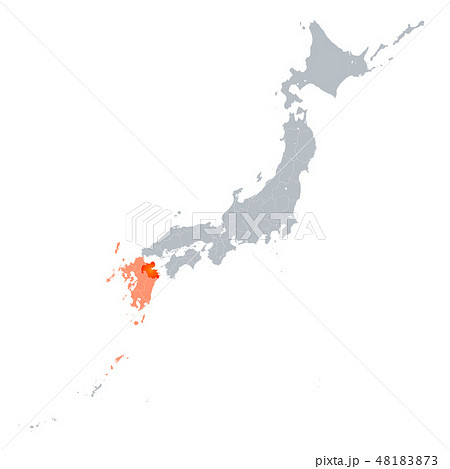 大分県地図と九州地方