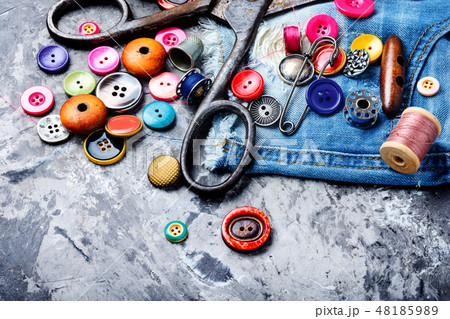 Sewing accessories and fabric 48185989