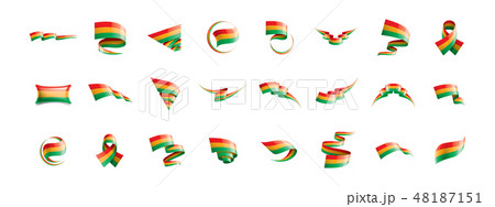 Bolivia flag, vector illustration on a white background. 48187151