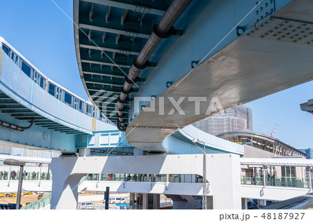 ゆりかもめの軌道 市場前駅 ゆりかもめの軌道 市場前駅 48187927