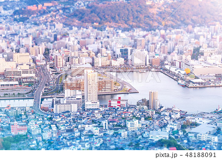 空撮 鳥瞰図 ぼやけた 48188091