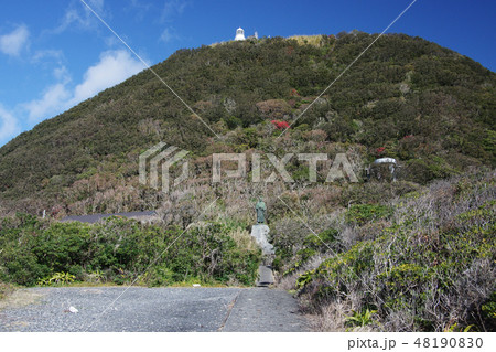 室戸岬の先端から見た中岡慎太郎像と室戸岬灯台 室戸岬の先端から見た中岡慎太郎像と室戸岬灯台 48190830