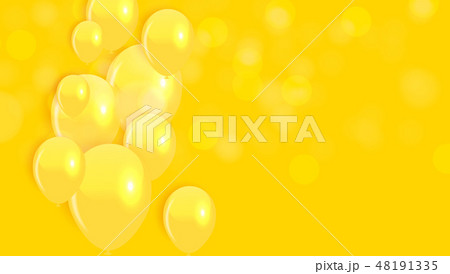 Glossy Happy Birthday Balloons Background Vector  48191335