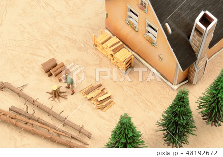 薪の準備 薪の準備 48192672