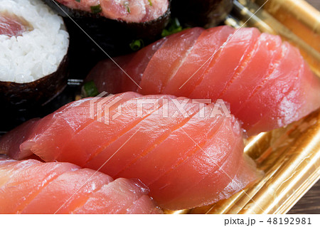 マグロの赤身の寿司 48192981
