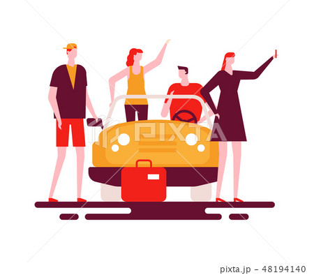 Road trip - colorful flat design style illustration Road trip - colorful flat design style illustration 48194140