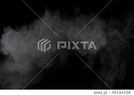 White powder explosion on black background. White powder explosion on black background. 48194208