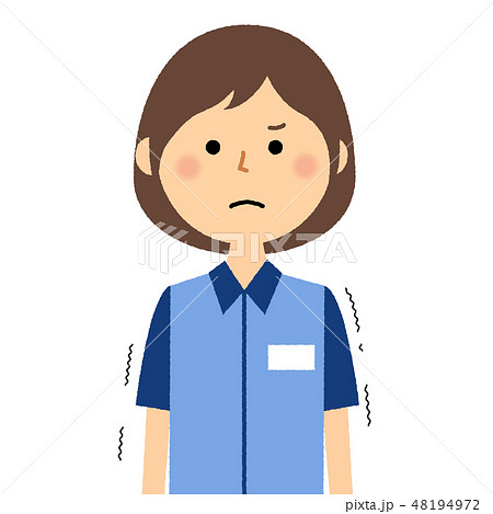 女性店員　悔しい 48194972