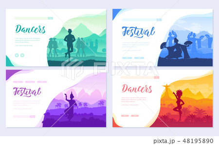 Traditional dances from all over the world brochure cards set. Cultural Dancer Styles template of Traditional dances from all over the world brochure cards set. Cultural Dancer Styles template of 48195890