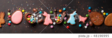 Easter greeting card backdrop 48196995