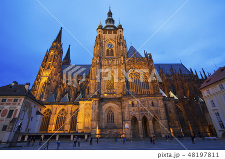 Prague. Saint Vitus cathedral Prague. Saint Vitus cathedral 48197811