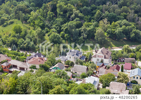 Kiev city suburb view from above, Ukraine. 48200265