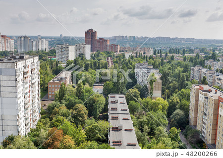 Kiev city skyline from above, capital of Ukraine. Kiev city skyline from above, capital of Ukraine. 48200266