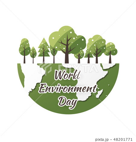World Environment Day concept with Save the world 48201771