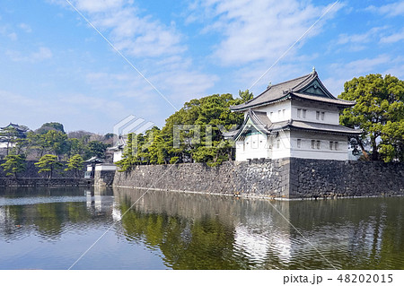 皇居巽櫓とお堀 皇居巽櫓とお堀 48202015