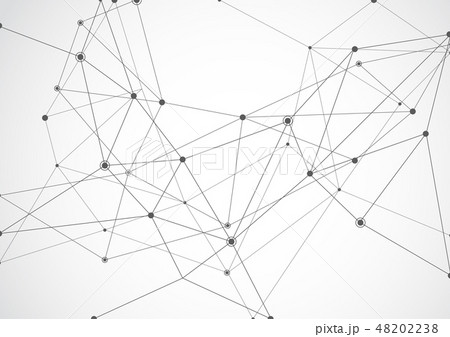 Abstract geometric connecting dots and lines 48202238