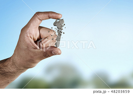 Key between fingers Key between fingers 48203659