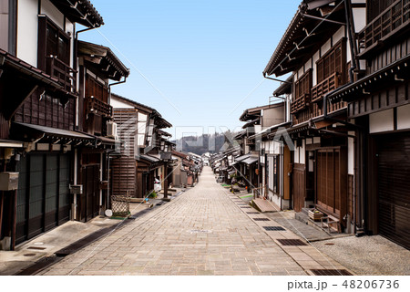 富山 八尾 日本の道百選 諏訪町本通り線 下り坂 2019.02 富山 八尾 日本の道百選 諏訪町本通り線 下り坂 2019.02 48206736