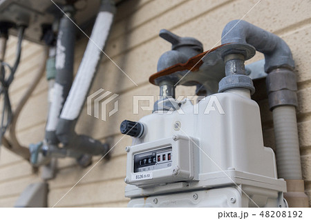 都市ガスのメーター 48208192