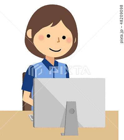 女性店員　PC 48209098