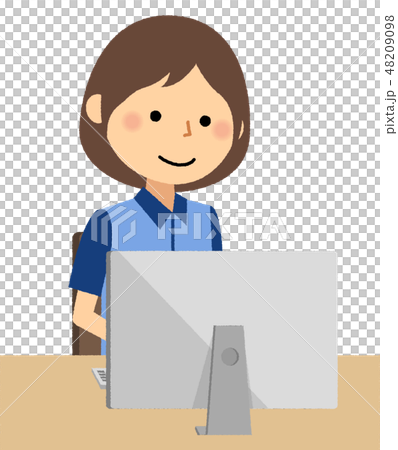 女性店員　PC 48209098