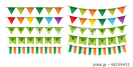 Happy St. Patrick's day party card with bunting 48209452