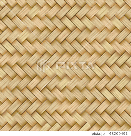 Reed mat with woven texture of crosshatched straws 48209491