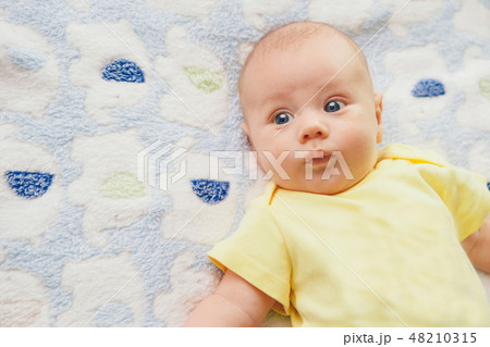 portrait of a little boy: baby's face close-up portrait of a little boy: baby's face close-up 48210315