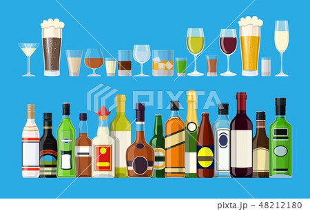 Alcohol drinks collection. Alcohol drinks collection. 48212180