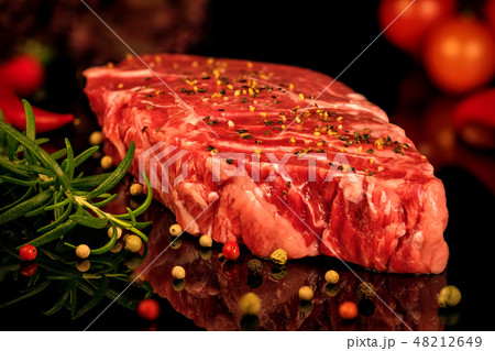 Raw fresh steak Raw fresh steak 48212649