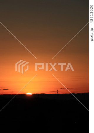 関宿城にこにこ水辺公園から見る初日の出 48213626