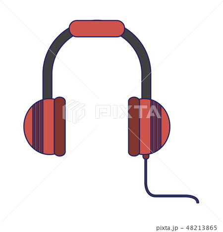 Music headphones device isolated Music headphones device isolated 48213865