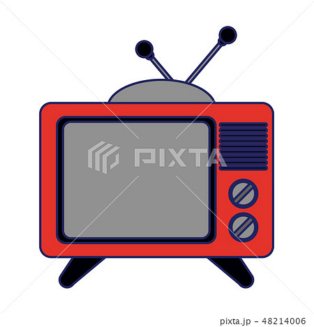 Old television technology symbol Old television technology symbol 48214006