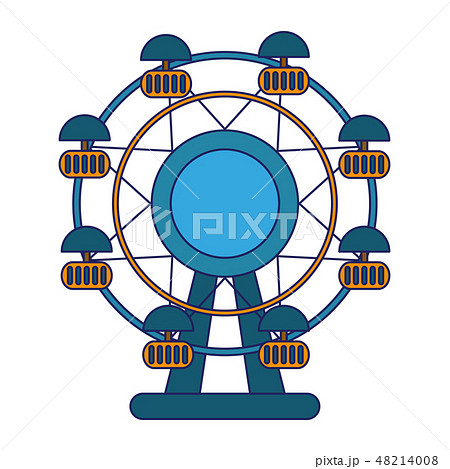 Ferris wheel cartoon 48214008