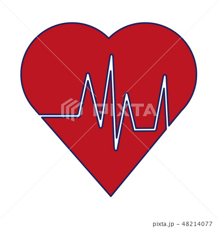 heart cardio heartbeat symbol 48214077