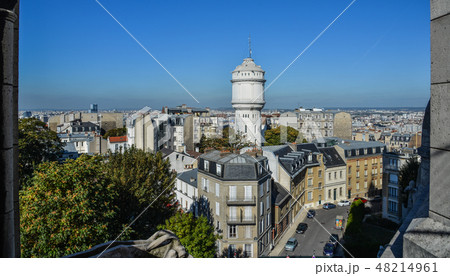 Aerial view of Paris, France 48214961