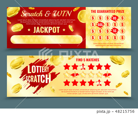Two Mockups Of Lottery Scratch Card Two Mockups Of Lottery Scratch Card 48215756