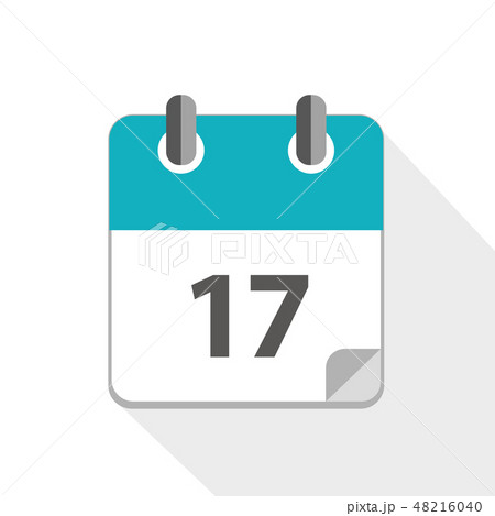 blue business calendar 17 icon 48216040