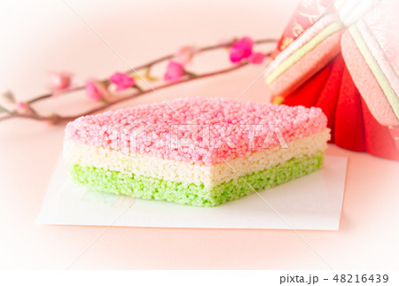 ひしおこし　雛祭り　雛菓子　和菓子　桃の節句　伝統行事　春 48216439