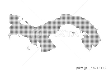 Pixel map. Vector dotted map. Pixel map. Vector dotted map. 48218179