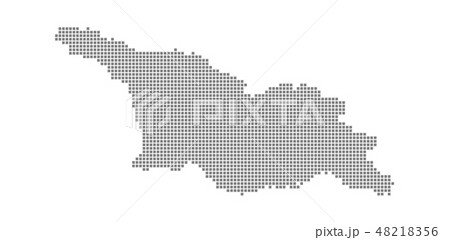 Pixel map. Vector dotted map. Pixel map. Vector dotted map. 48218356