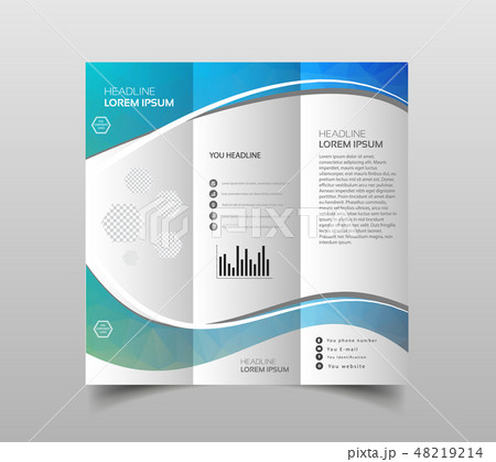 Vector collection of tri-fold brochure Vector collection of tri-fold brochure 48219214