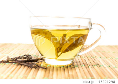 Green tea in a cup 48221298