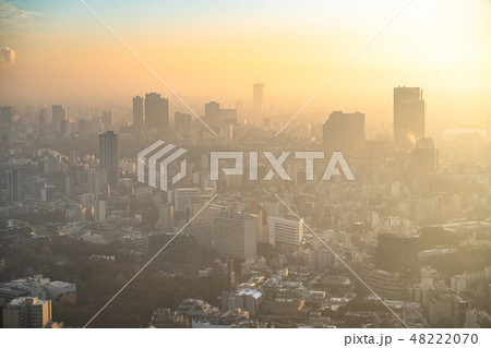 《東京都》雨上がり・霧に包まれた東京の夕景《渋谷方面》 《東京都》雨上がり・霧に包まれた東京の夕景《渋谷方面》 48222070