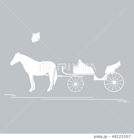 horse-drawn carriage and oak leaf Travel and horse-drawn carriage and oak leaf Travel and 48225507