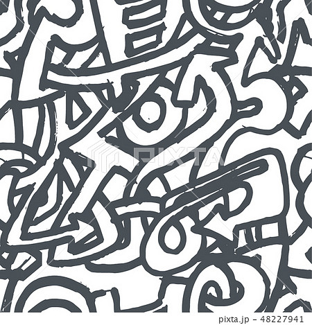 Vector Hand drawn sketch of graffiti illustration on white background 48227941