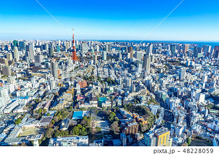 六本木ヒルズからの展望 東京タワー 【東京都】 六本木ヒルズからの展望 東京タワー 【東京都】 48228059